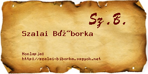 Szalai Bíborka névjegykártya